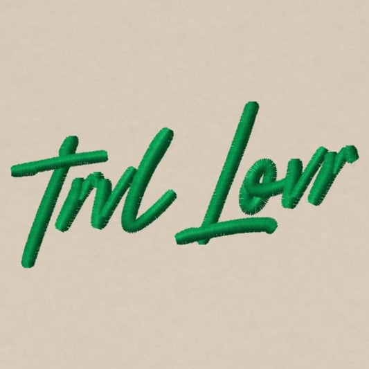 TRVL LOVR Script Green | Pullover - TRVL LOVR Online Shop