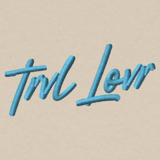 TRVL LOVR Script Blue | Pullover - TRVL LOVR Online Shop