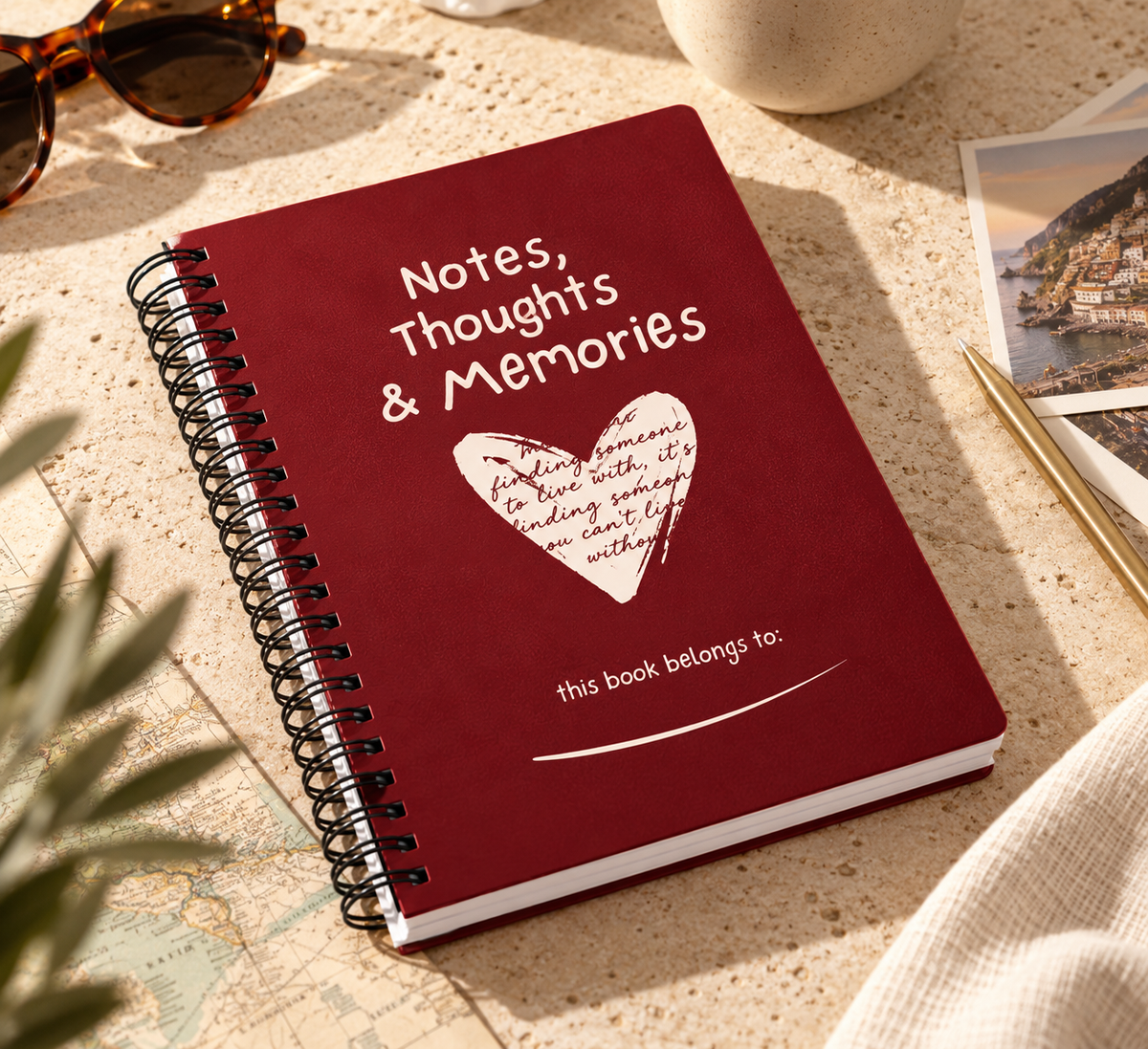 TRVL LOVR design notebook with spiral binding & 160 pages