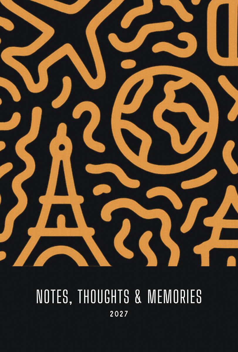 TRVL LOVR design notebook with spiral binding & 160 pages