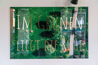 In the green lies peace